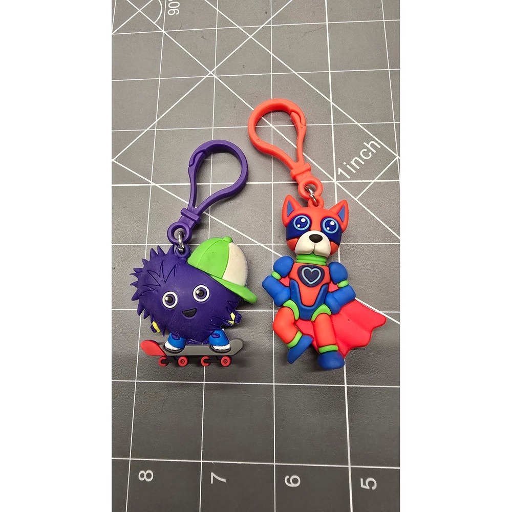 American Heart Association Kids Heart Challenge Backpack Clips Bag Tags Set of 2